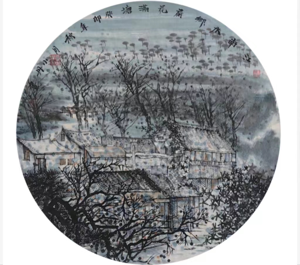 《江南水乡》50x50cm——唐烨丹.jpg